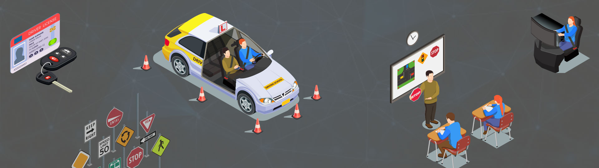 How to build the driving school management software?