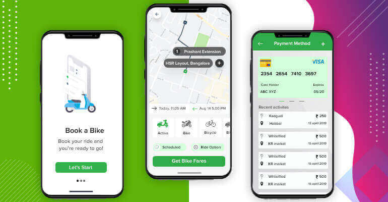 Bike rental customer mobile app
